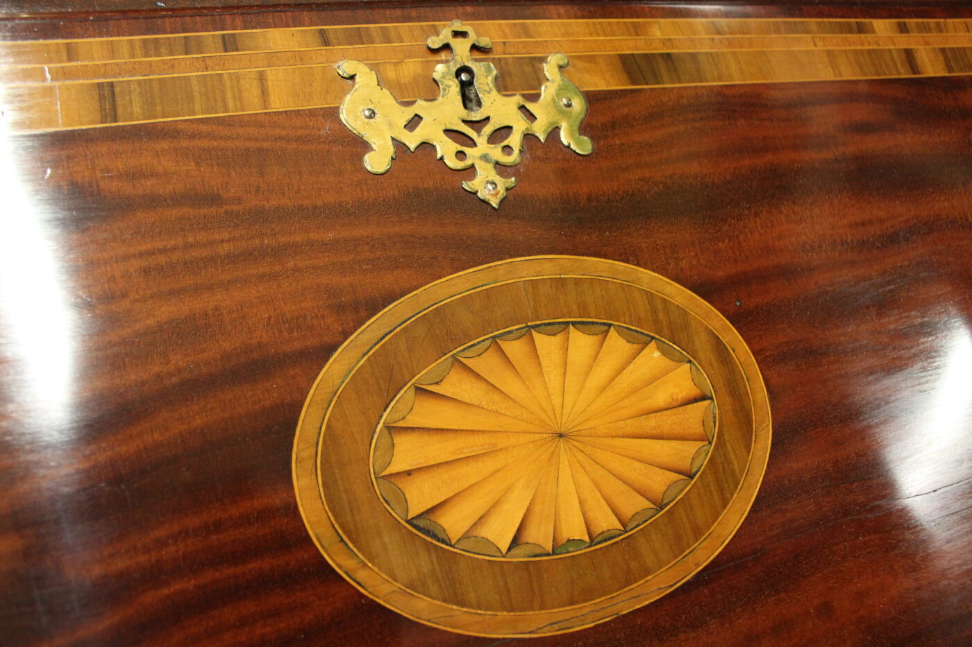 Mahogany Bureau Bookcase - Image 10