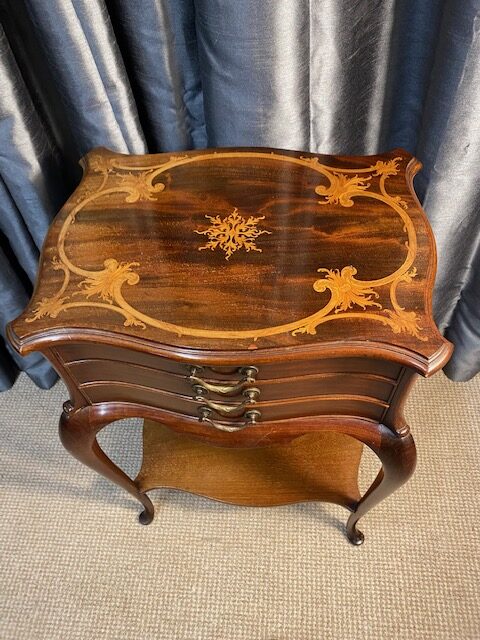 Mahogany Inlaid Table - Image 3