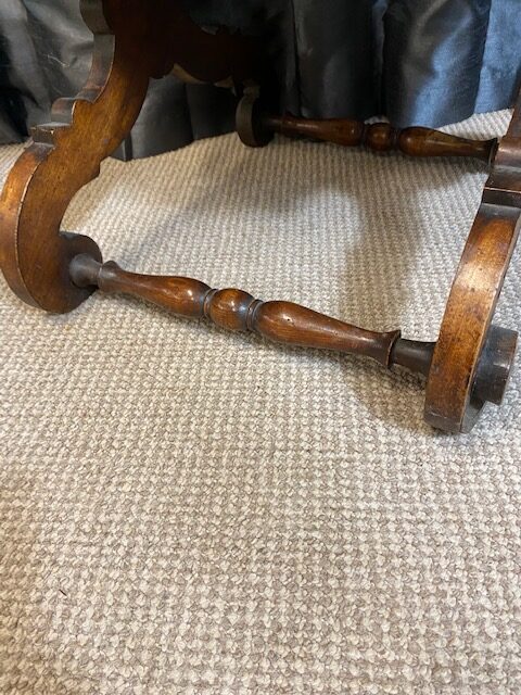 Walnut Carved Chair - Image 7