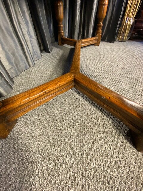 Solid Oak Bleached Top Dining Table - Image 6