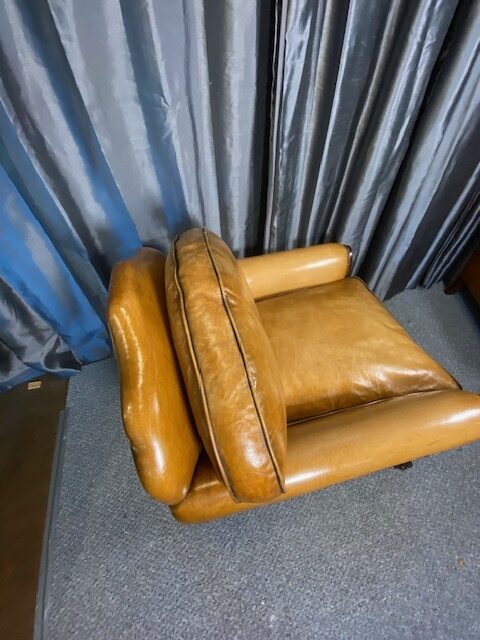 Pair Of Country House Leather Armchairs - Image 3