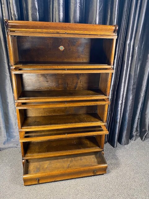 Golden Oak Barrister Bookcase - Image 3