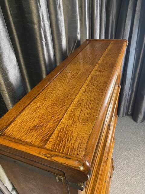 Golden Oak Barrister Bookcase - Image 6